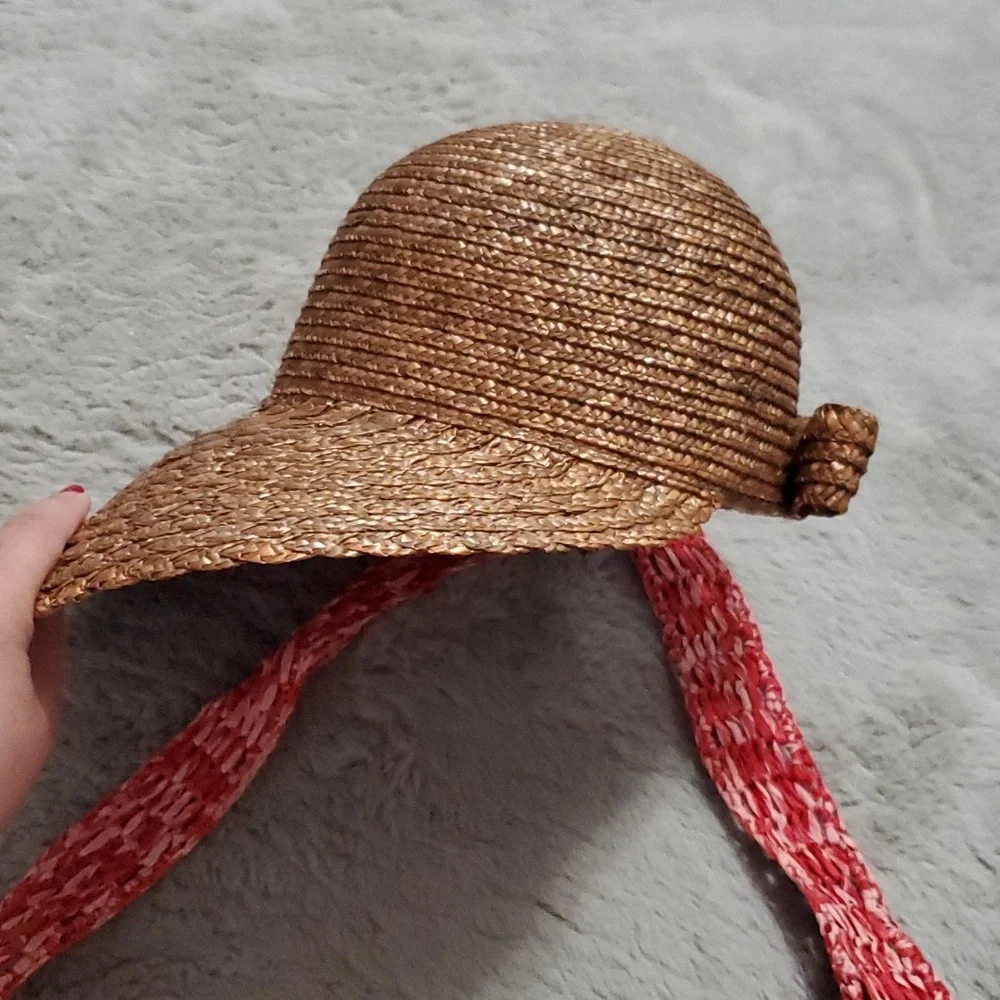 Bundle summer knit bag+ woven hat